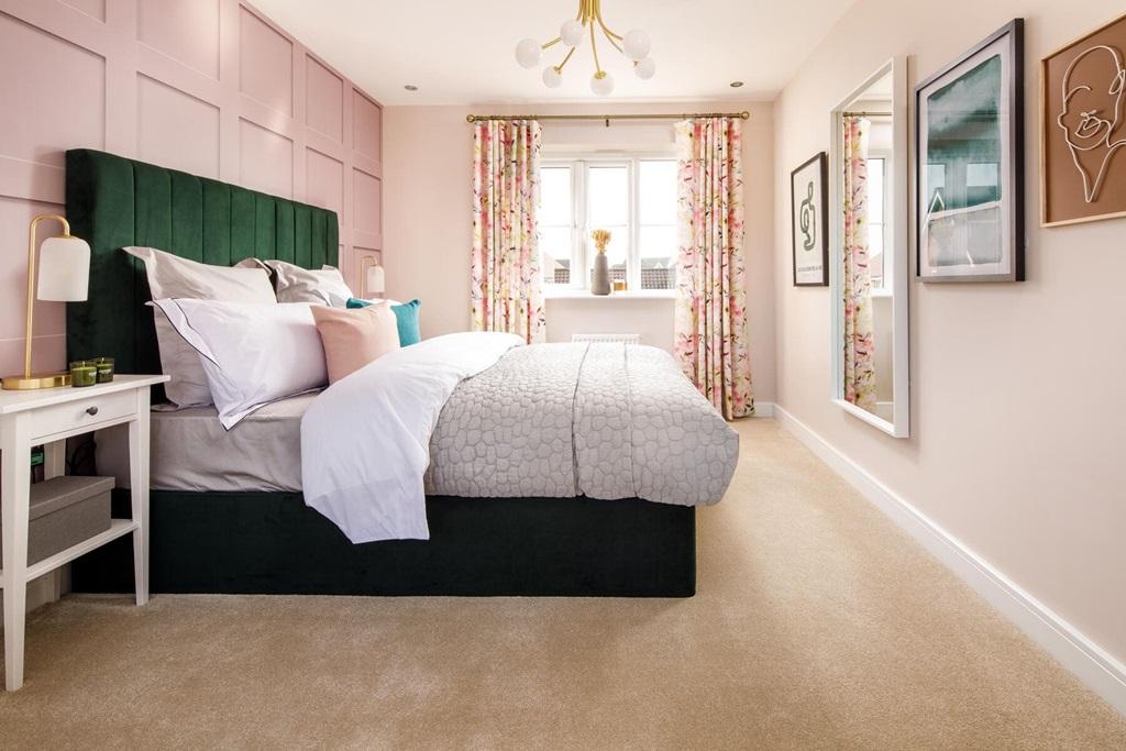 There's ample space for storage in the bedrooms