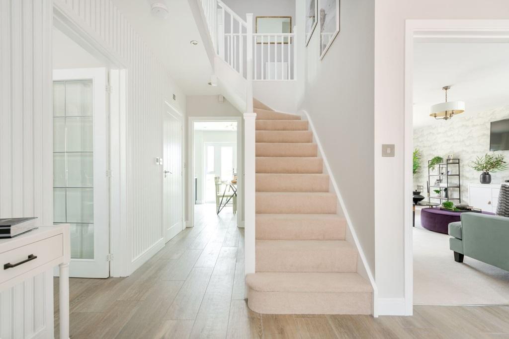 You're welcomed into the spacious entrance hall...