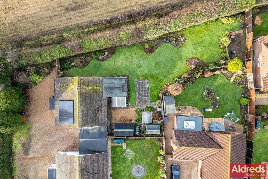 Drone image above