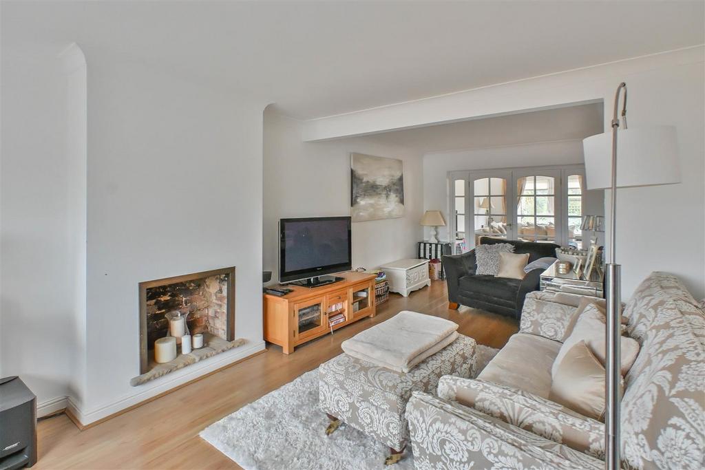 Living room, fireplace