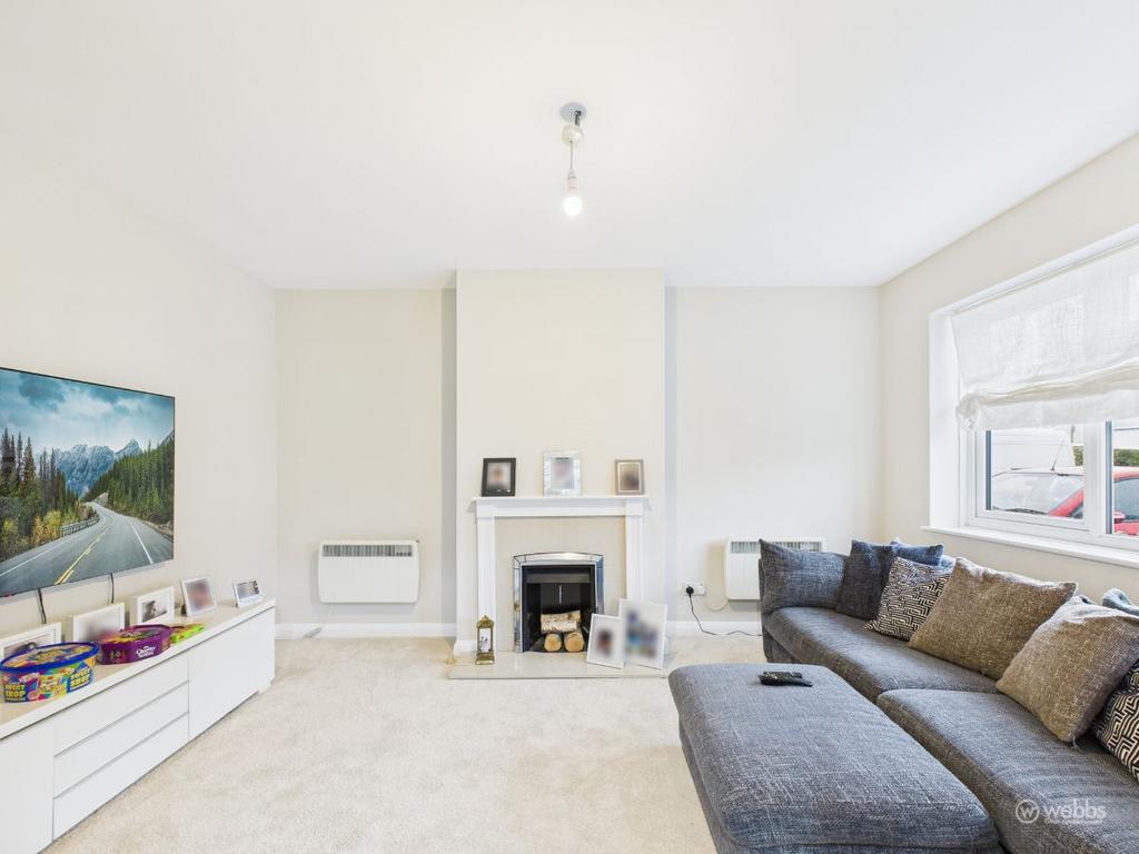 Living room, fireplace