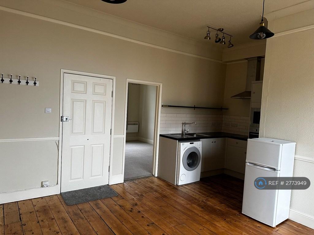 View From Open Plan Living Space Into Bedroom