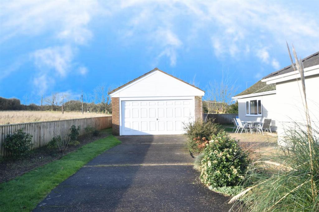 Detached double brick garage