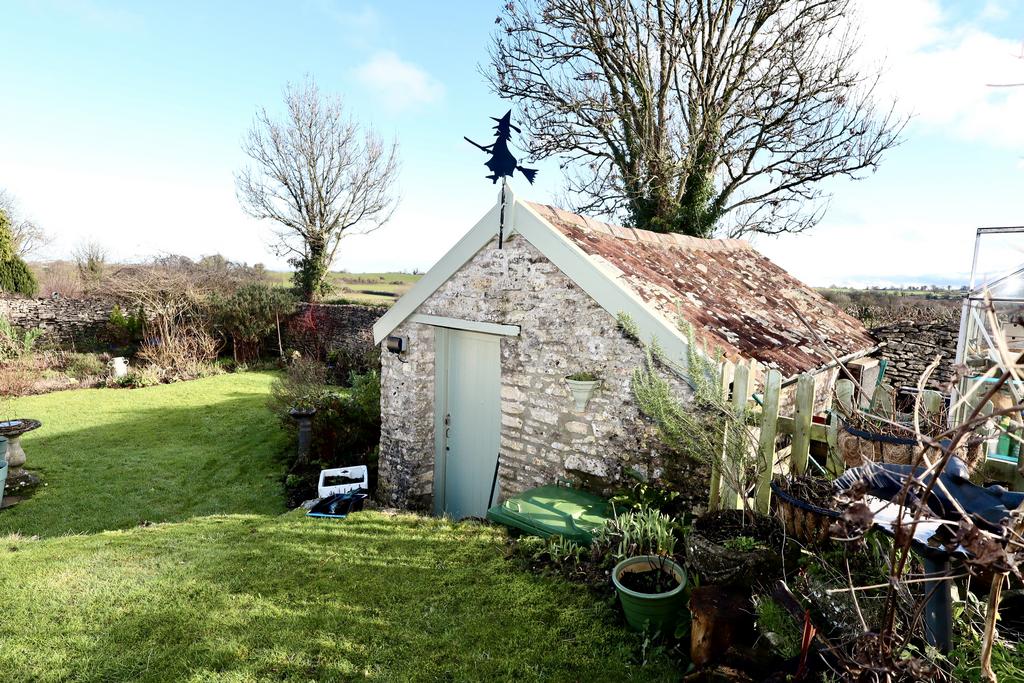 Garden and outbuilding