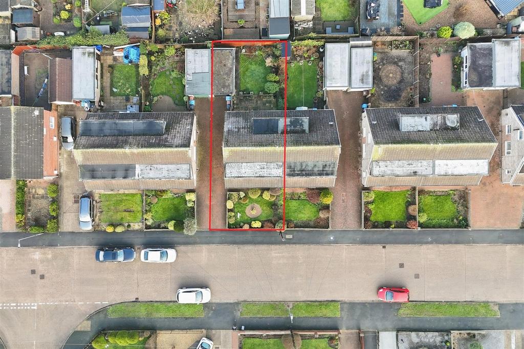 Aerial view of the property