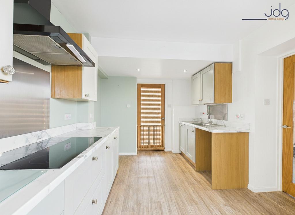 Open Plan Kitchen Diner with Sliding Doors to...