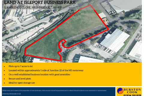 Land to rent, Lawrence Close Highbridge TA9 4EX