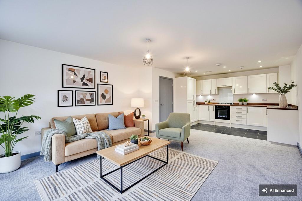 Open plan lounge/kitchen/diner