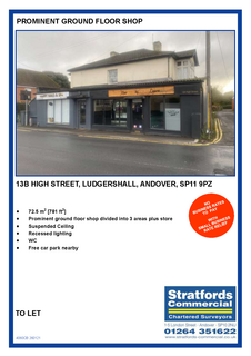 Retail property (high street) to rent, 13B High St Andover SP11