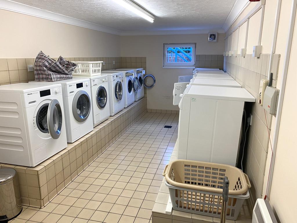 Communal laundry room