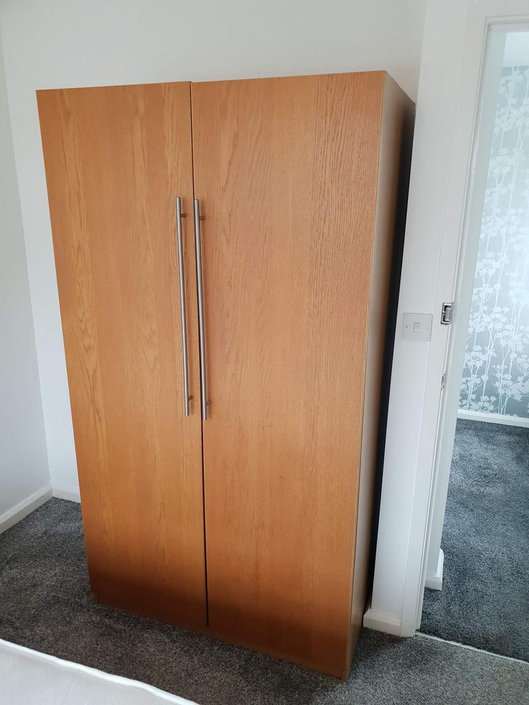 Well-presented bedroom corner featuring a moder...