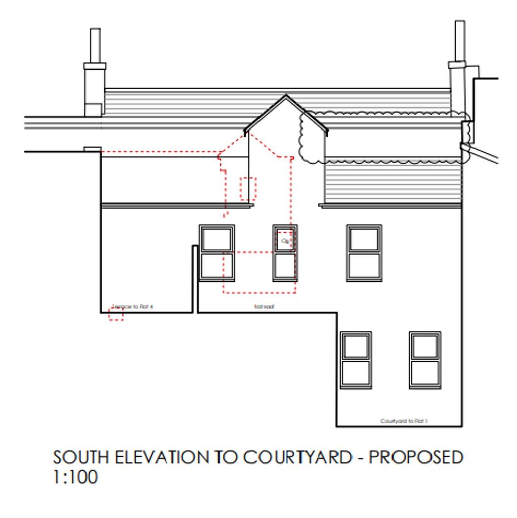 Elevation To South Courtyard