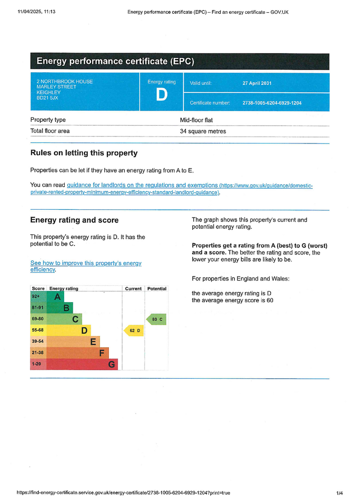 EPC Certificate
