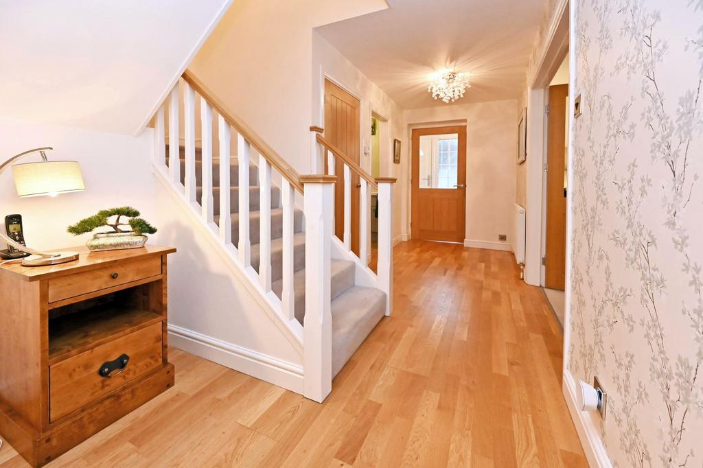 Entrance hallway and guest cloak room