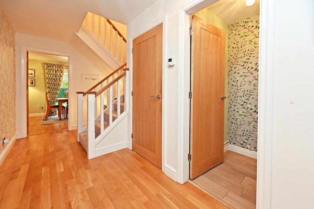 Entrance hallway and guest cloak room
