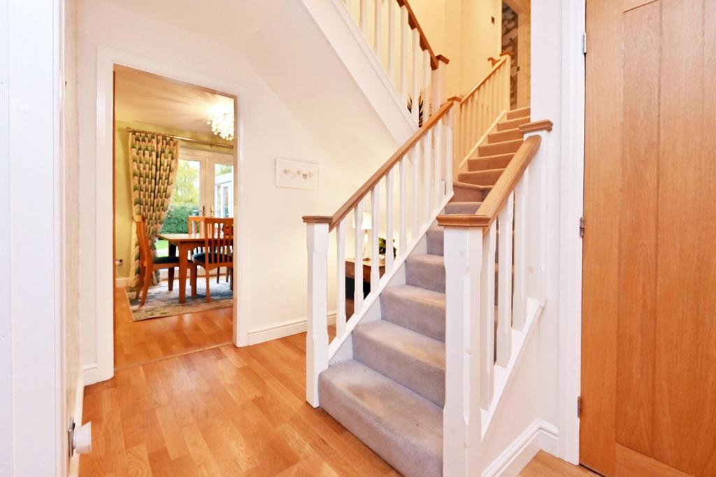 Entrance hallway and guest cloak room