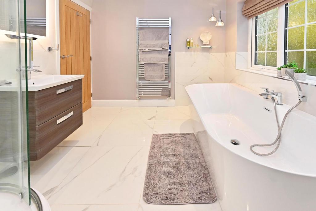 Bedroom one en-suite bath and shower room