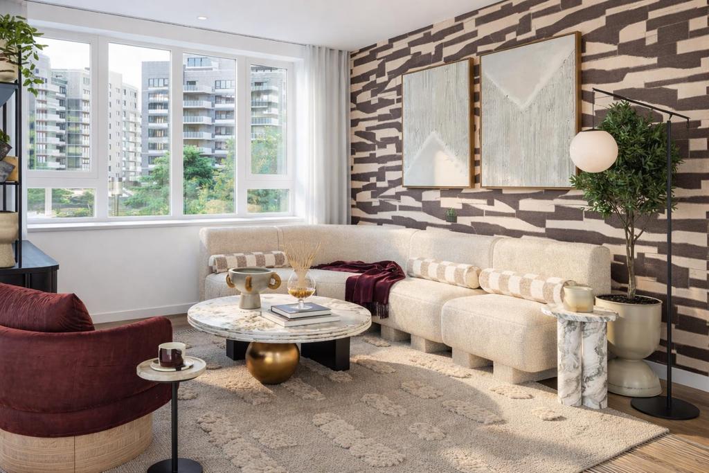 Contemporary living room with burgundy accents.png