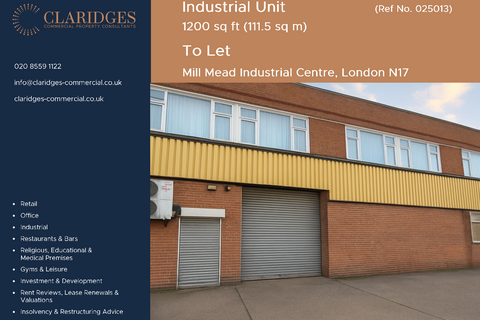 Industrial development to rent, Mill Mead Industrial Centre London N17 9QU