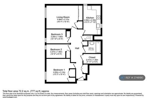 3 bedroom flat to rent, Ward Point, London, SE11