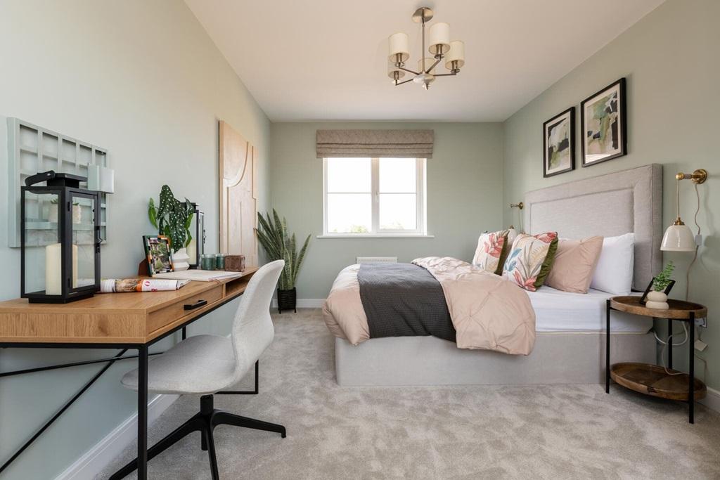 There's ample space for storage in the bedrooms