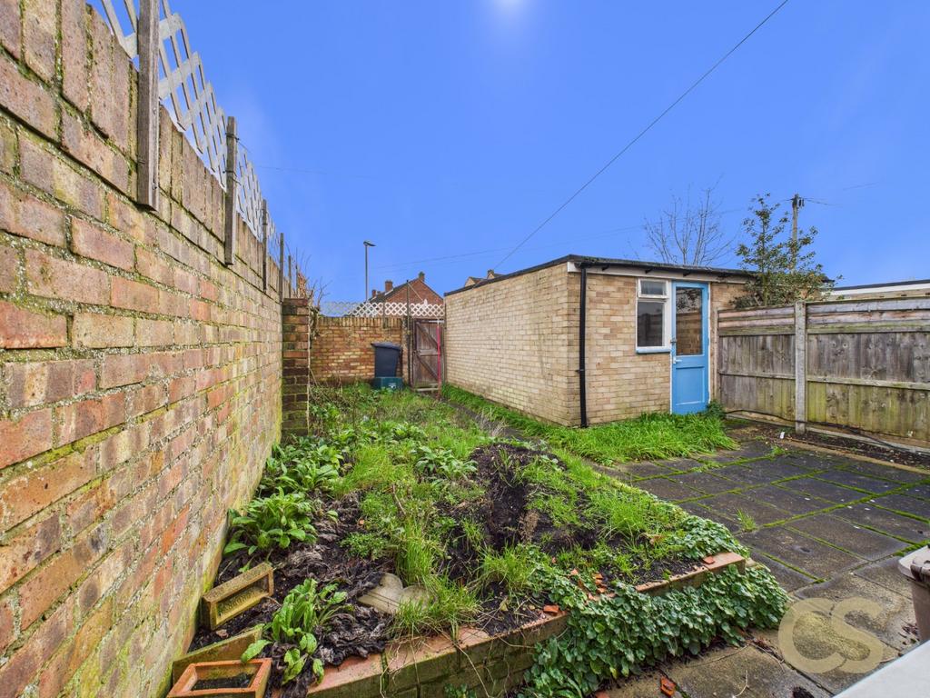 Garden view, out buildings