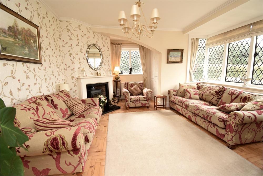 Living room, fireplace