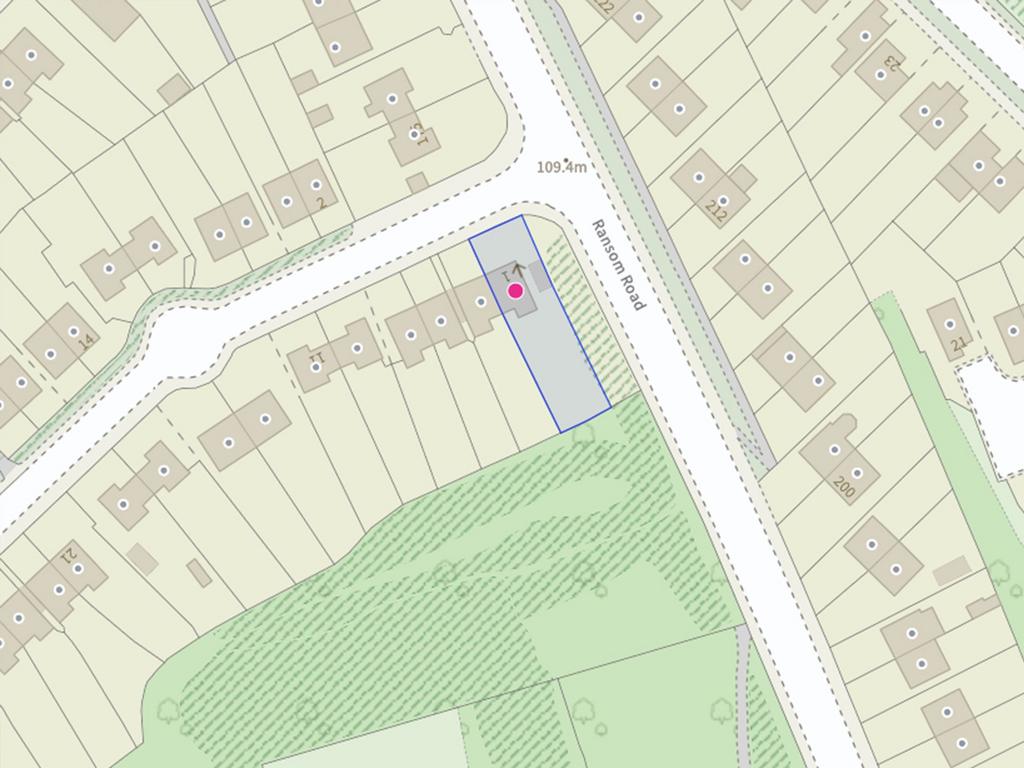 Outline showing Position and Size of Plot