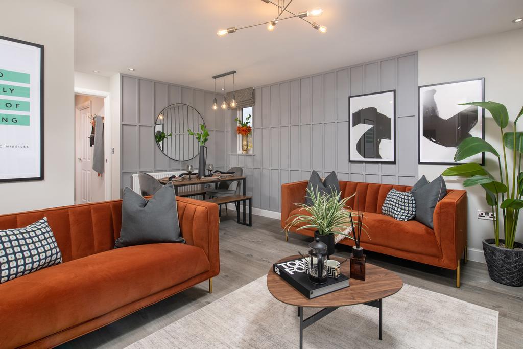 Inside view 3 bedroom Norbury living and dining...
