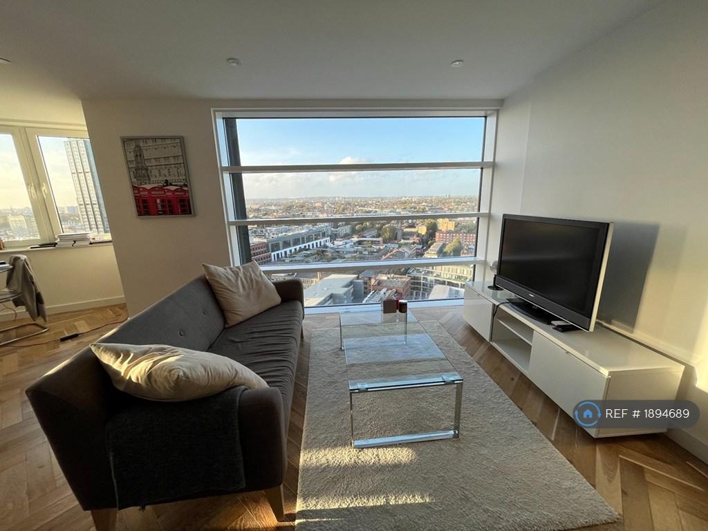 Large &amp; Light Living Room, Dining Area + Kitchen