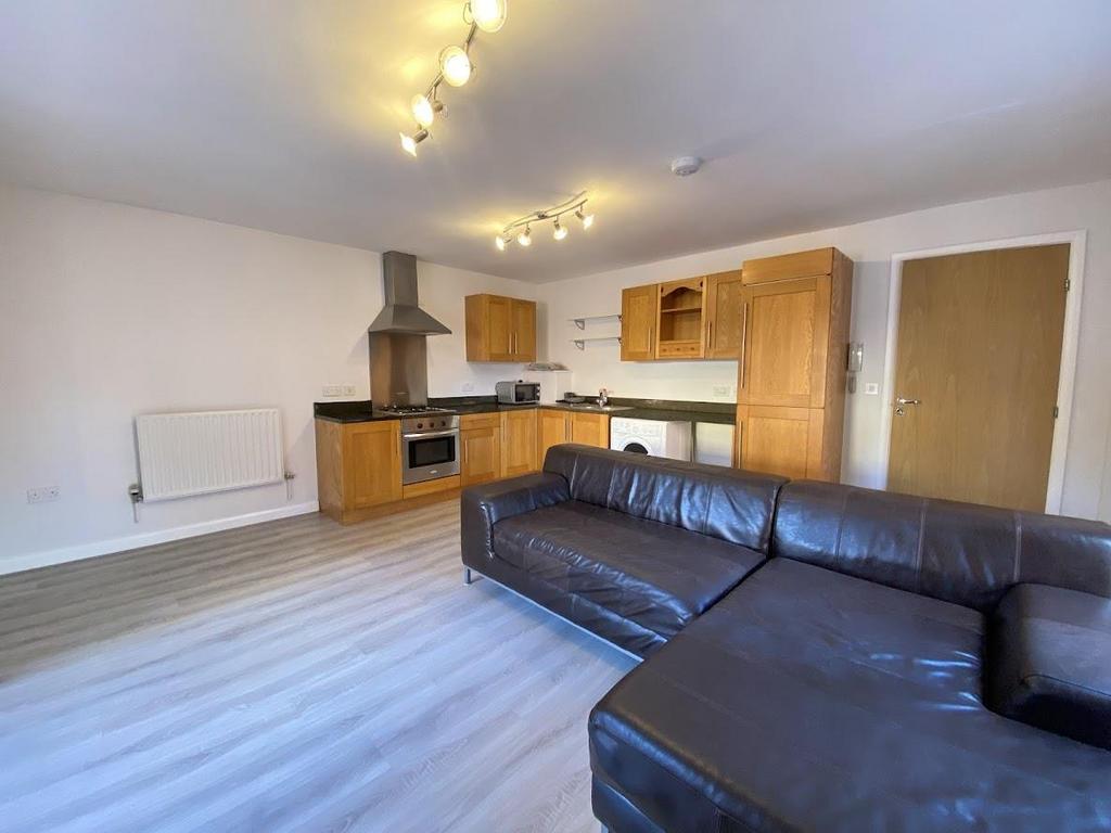 Open plan living dining kitchen