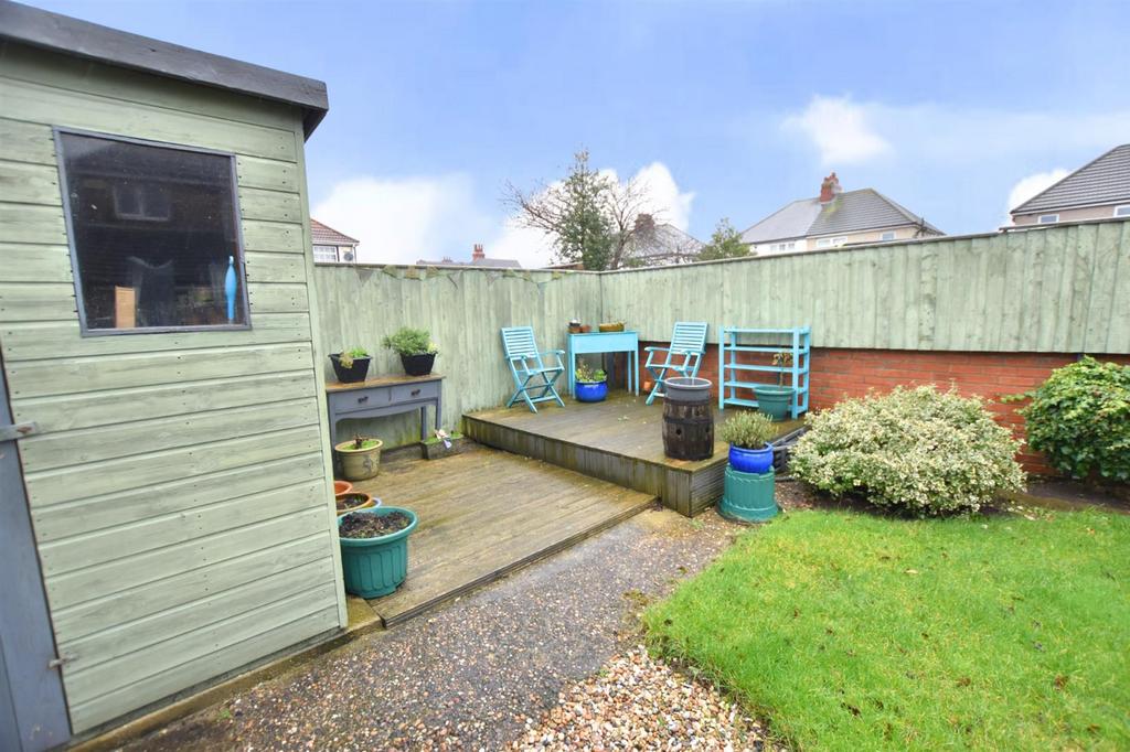 Rear patio area