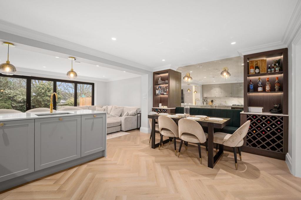 Open-plan living area, open plan living
