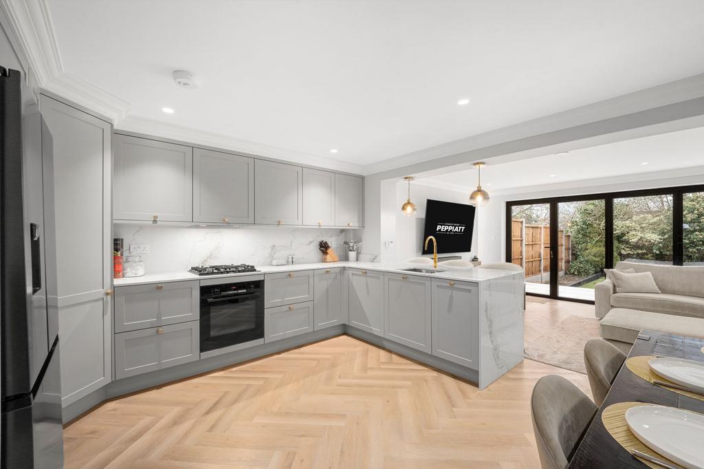 Open-plan living area, open plan living