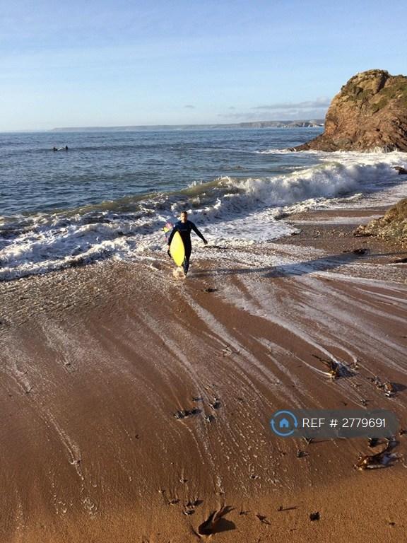 Surfing At Hope Cove