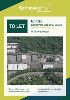 Land to rent, unit 97 Springvale Industrial Estate Cwmbran NP44 5BH