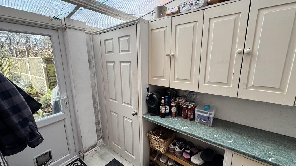 Rear lobby storage room