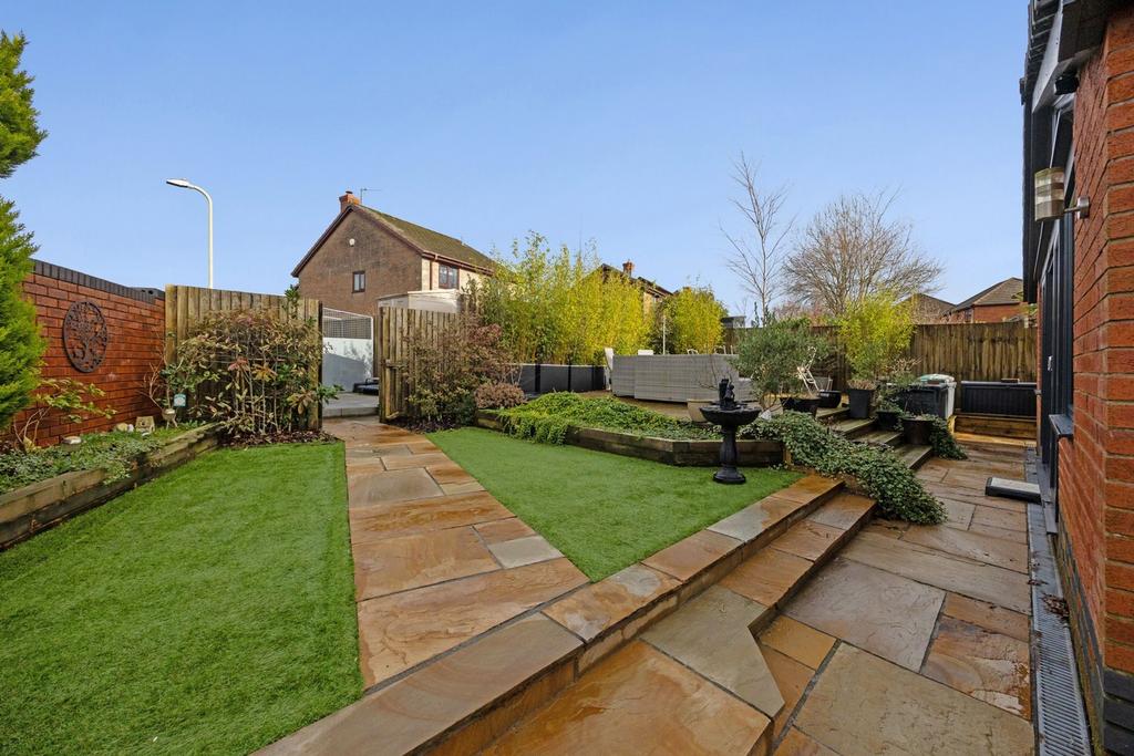 Path to garden storage area