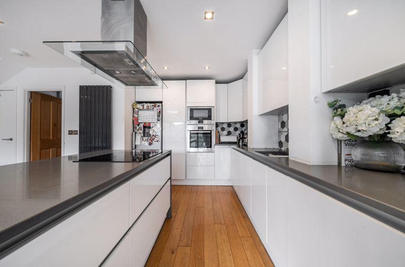 Kitchen and island