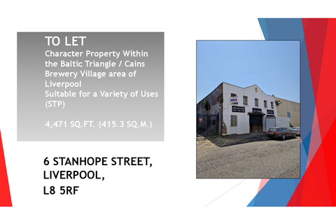 Warehouse to rent, 6 Stanhope St Liverpool L8 5RF
