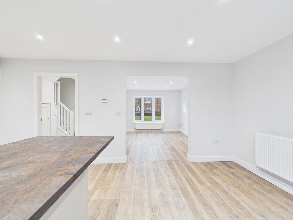 Open plan kitchen/ living/ dining