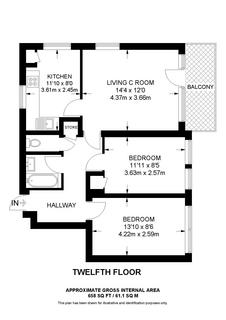 2 bedroom flat for sale, Queensland House, Rymill Street, London, E16
