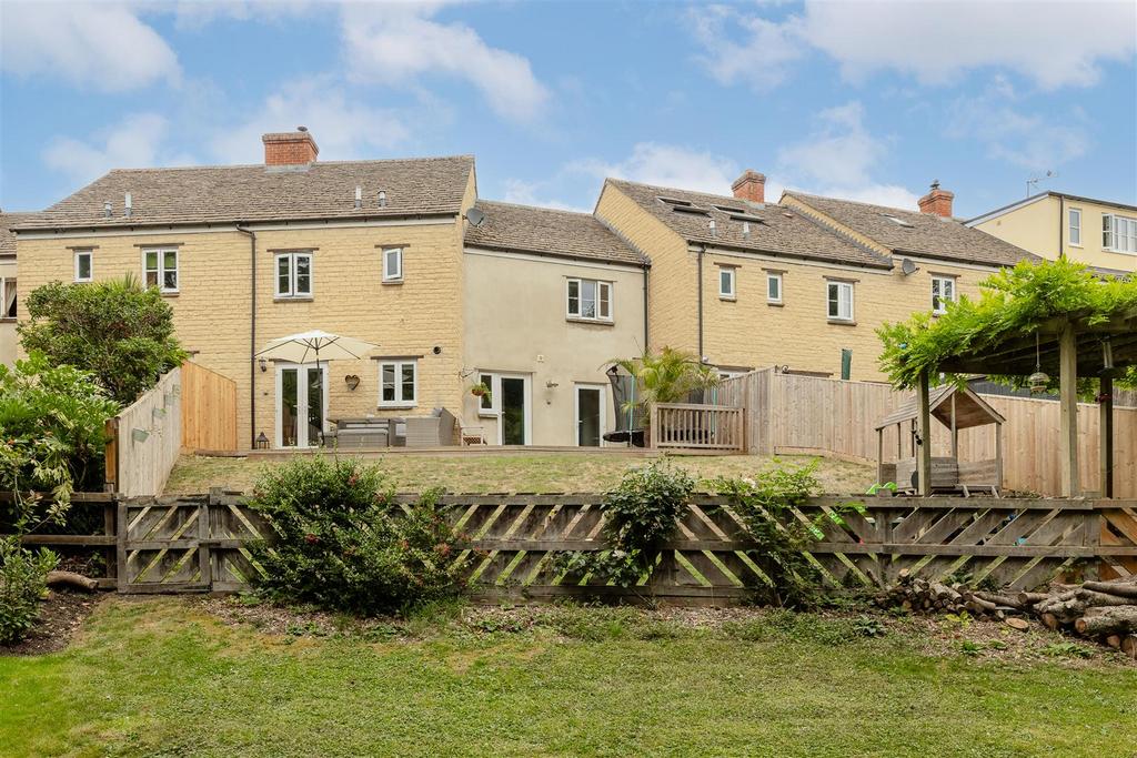 Looking back at the rear of the house