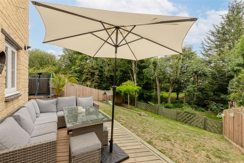 Seating space, pergola for