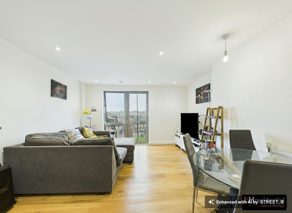 Open-plan living area, open plan living
