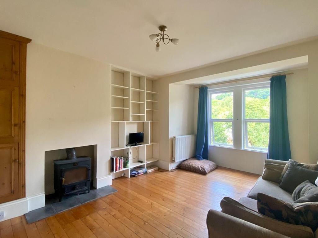 Living room, fireplace