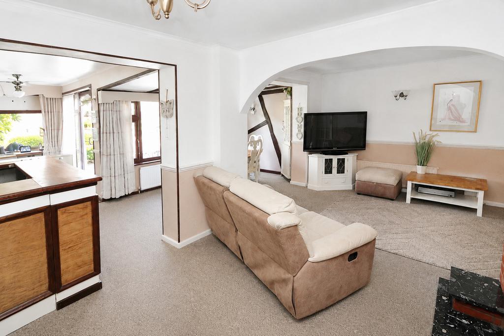 Open-plan living area, open plan living