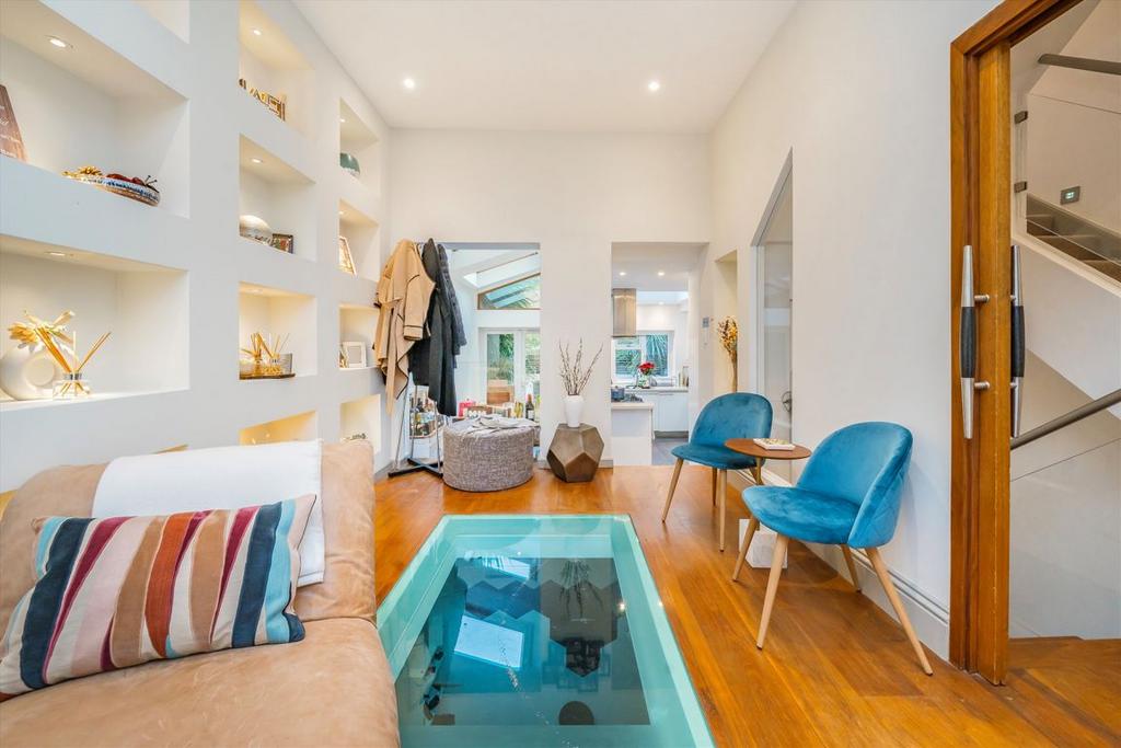 Open-plan living area, open plan living