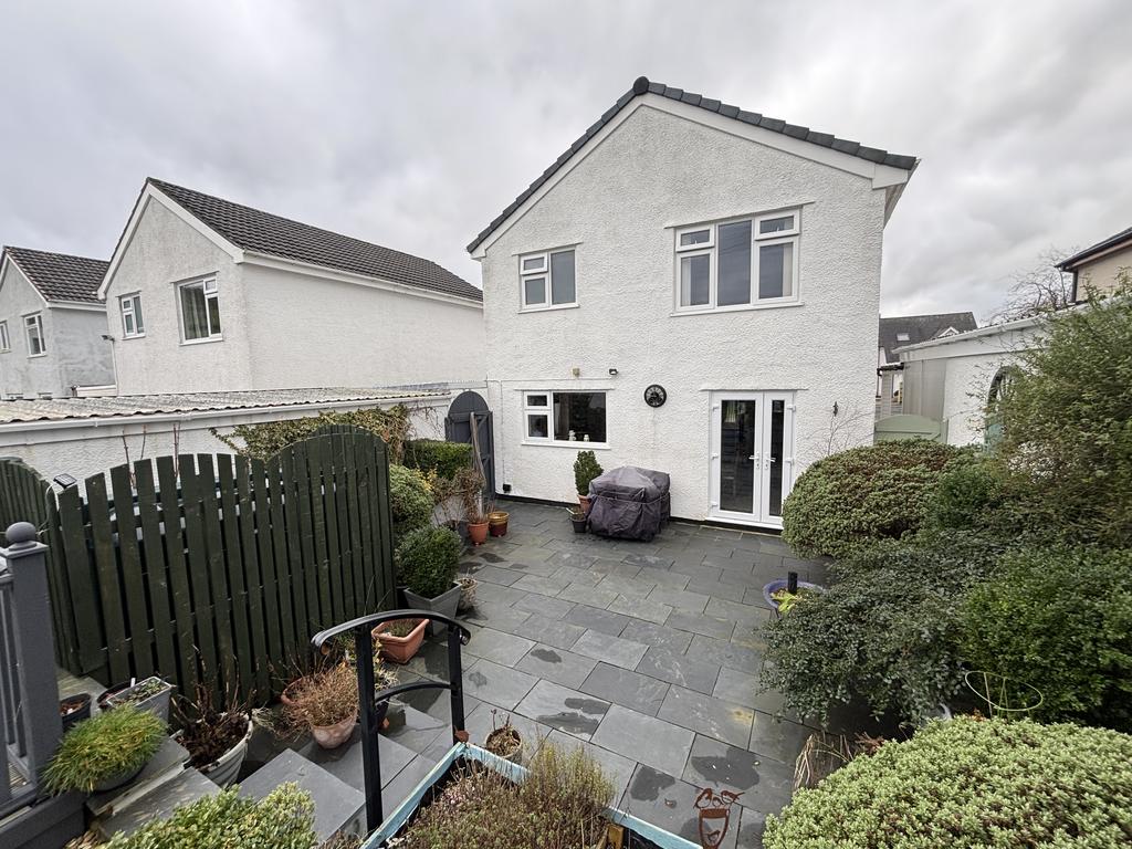 Rear of property
