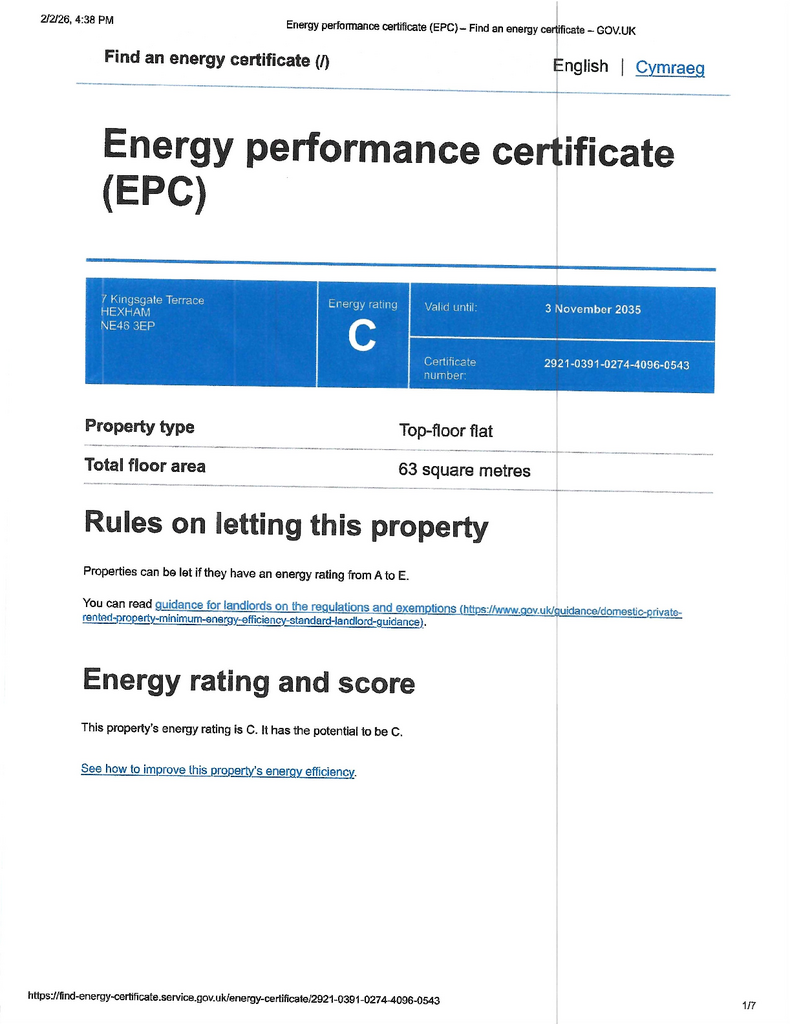 EPC Certificate